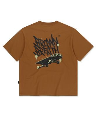BROWNBREATH Board Tag Tee - Orange