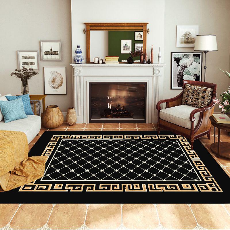 Modern Simple Household Mat soft luxury Carpets for Living Room non-slip Bedroom Luxury Decoration Tapetes Area Rug 120x160cm