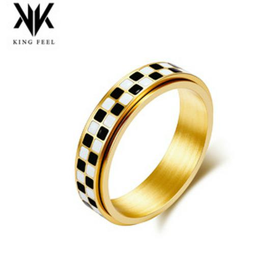 High-End European American Emerald Zircon Rotating Ring for Women - Stylish, Elegant, Stress-Relief Stainless Steel Jewelry