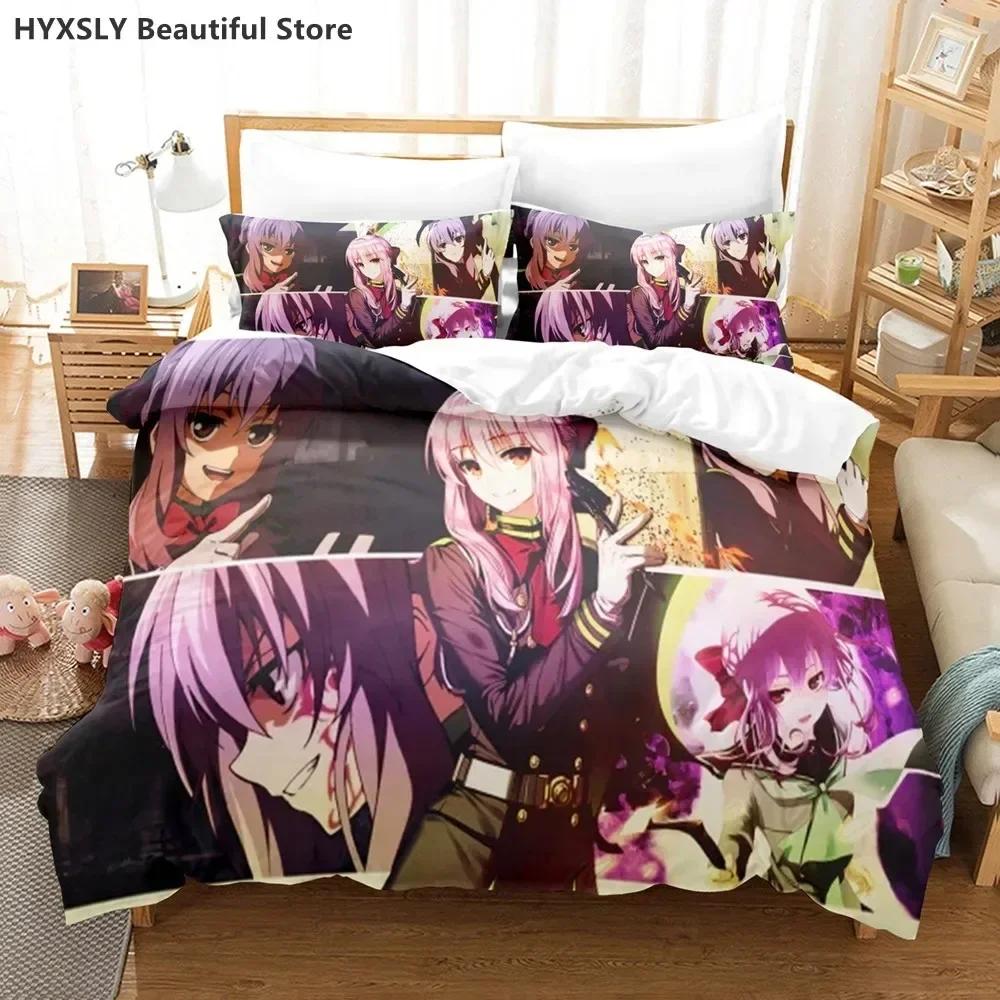 Comforter New 3D Print Seraph Of The End Comfortable Duvet Bedding Set Children Bedroom Decoration Home Textile