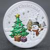 Santa Claus commemorative coins, reliefs, commemorative medals, metal crafts, gold coins, gifts, Christmas gifts