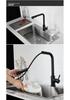 304 Stainless Steel Rotatable Kitchen Faucet with Pull-out Spray for Hot and Cold Water