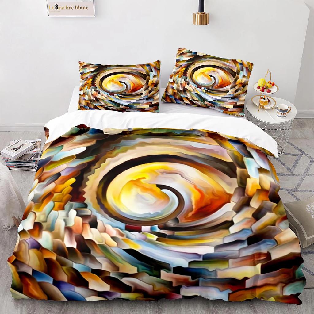 3D Color Lead Painting Bedding Set Single Twin Full Queen King Size Art Bed Set Aldult Kid Bedroom Decor Best Gift For Family