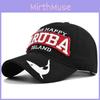 Aruba Embroidered Baseball Cap Shark Embroidery Duck Tongue Hat Men's Sun Hat Wholesale