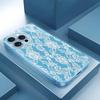 Delicate White Lace Blue phone case for iphone 17 case for iphone 17 pro max cover Glass for iPhone 17 16 15 14 13 12pm Pro Plus