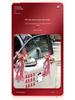 Double Happiness Wedding Car Sticker - Welcome Bride with Cartoon Xi Character & Puppy Design