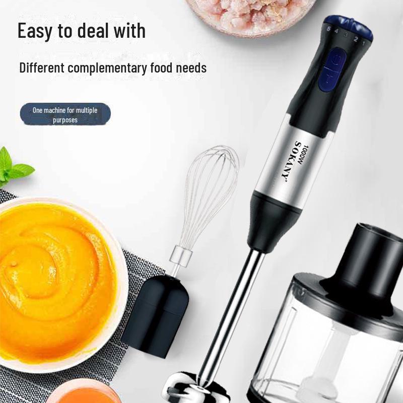 Multifunctional Handheld Baby Food Mixer: 110V US & 220V EU Compatible