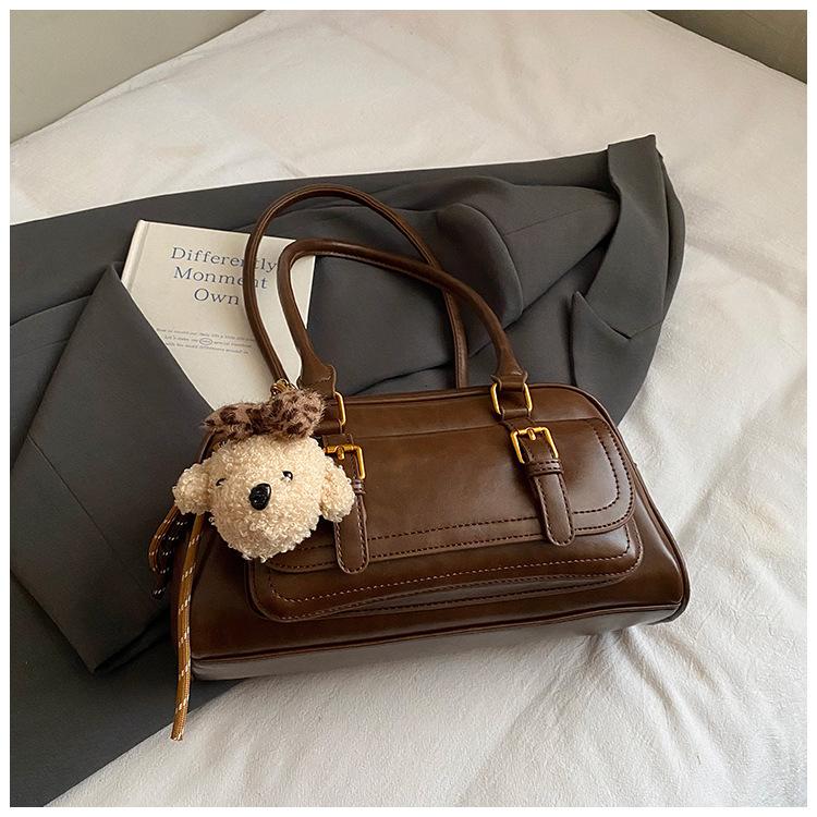 Trendy Fashion Portable Underarm Bowling Bag Women's Autumn New Large-capacity Shoulder Pillow Bag