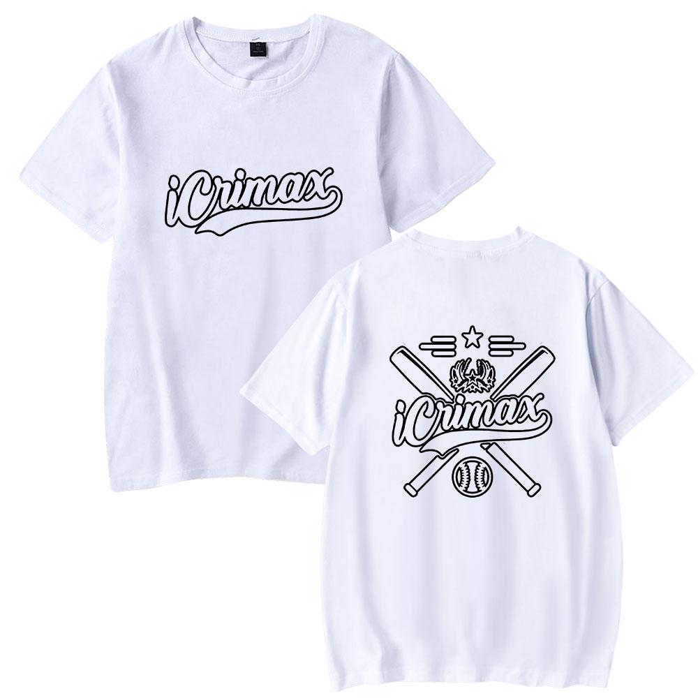 

Забавная футболка Icrimax, крутая мужская футболка с круглым вырезом, повседневная, унисекс, уличная, с буквенным принтом, модная футболка, Camisetas Ropa Hombre M белый