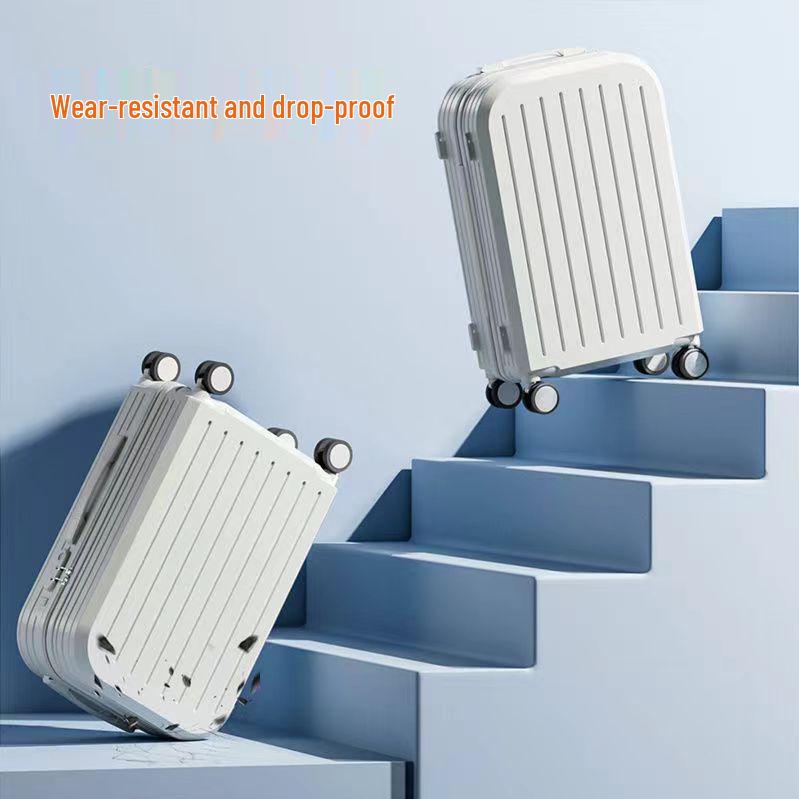 Durable 20-inch Women's & 24-inch Men's Trolley Suitcase: Stylish, Drop-Resistant Travel Luggage for Students