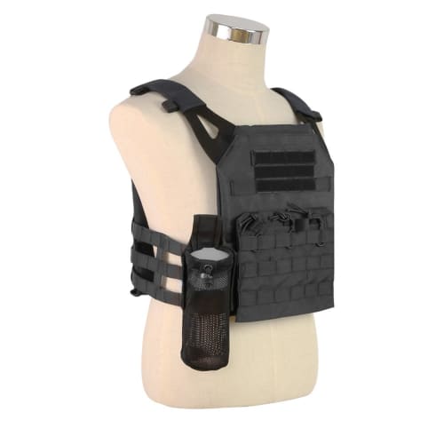 PHOENIX IKKI Tactical Water Bottle Pouch, Holds 750ml Water Bottles, Foldable, Portable, Molle Compatible, Mesh Finish, Water Bottle Holder, Available