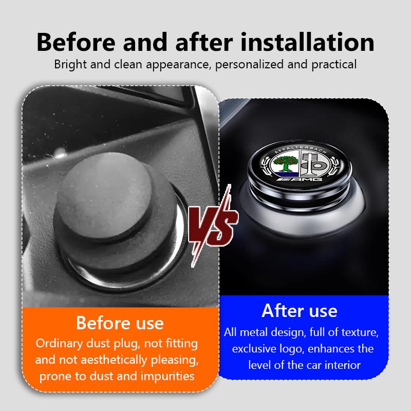 Alloy Socket Dust Cover Lighter Plug Car Cigarette Lighter Cap For Mercedes Benz AMG A B C E S G Class A180 CLK CLA GLE GLC W212