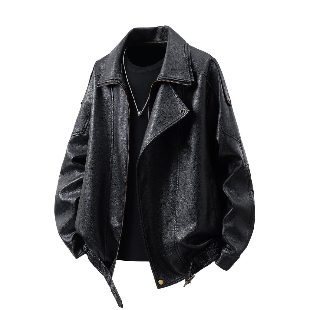 Podzim Zima Pánský Korejský Kabát na Zip Pu Pánská Biker Pu Kožená Bunda Pánský Motocyklový Kabát z Umělé Kůže Pár Trendy Bundy