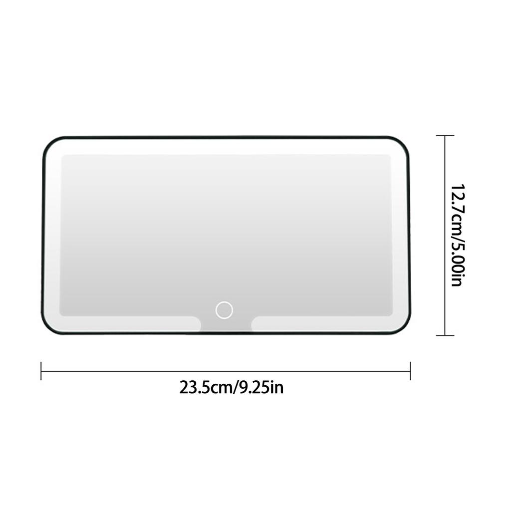 Car Visors Glass Gift for Women Car Visors Vanity Glass with 3 LED Mode Builtin 1200mAh Rechargeable Battery