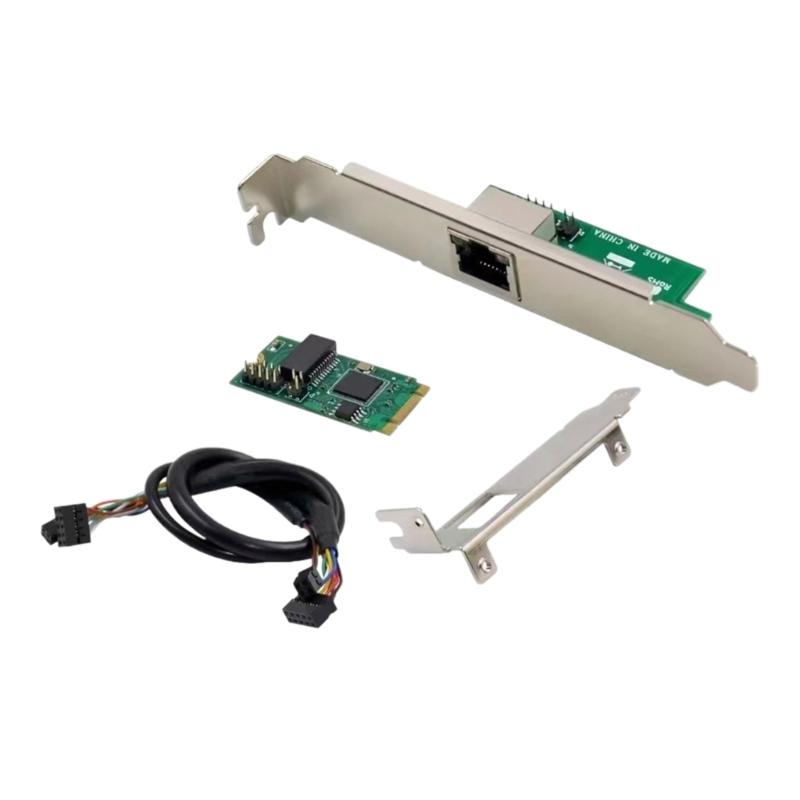 M.2 B+M Key To Gigabit Corded Networking Card WGI210AT Control M.2 B+M Key RJ45 Networking Card