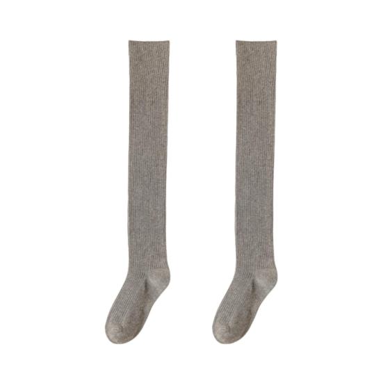 Women Thigh High Socks Extra Long Over The Knee Socks Thick Cotton Knit Boot Stockings Winter Leg Warmers