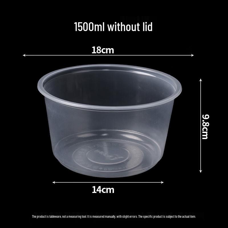 

Handon Disposable Round Takeaway Containers with Lids