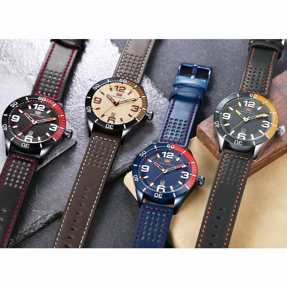 Men's Sports Watch Japanese Movement Calendar Luminous Waterproof