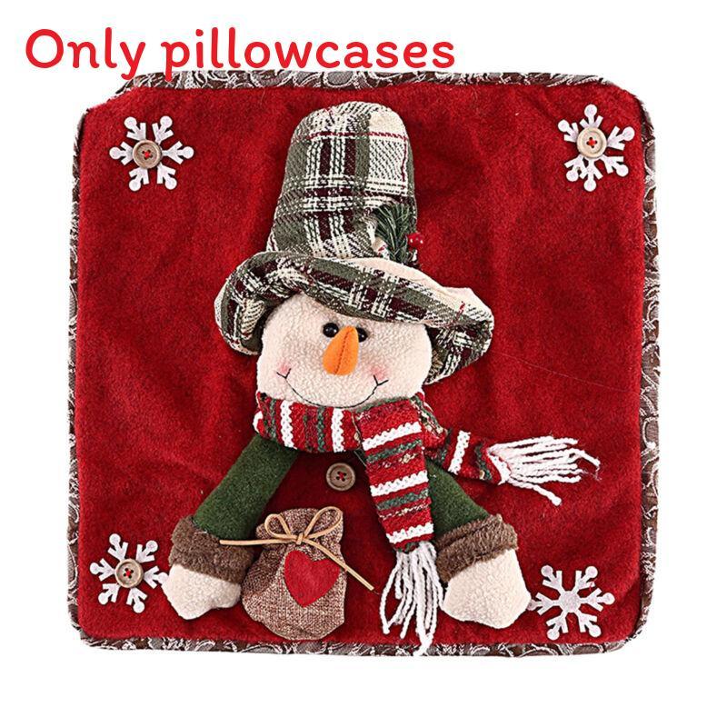 Festive Cartoon Santa Claus Plush Pillow Cover Decorative Hat For Cozy Home And Party Decor