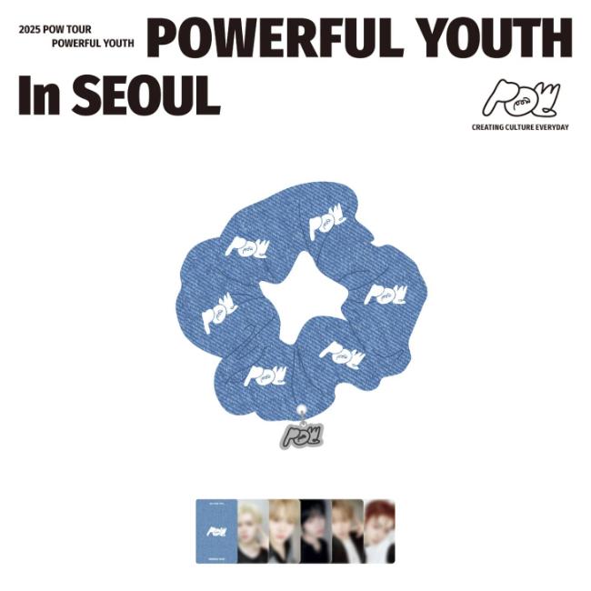 Pre-order 2025 POW Tour POWERFUL YOUTH Hair Scrunchie