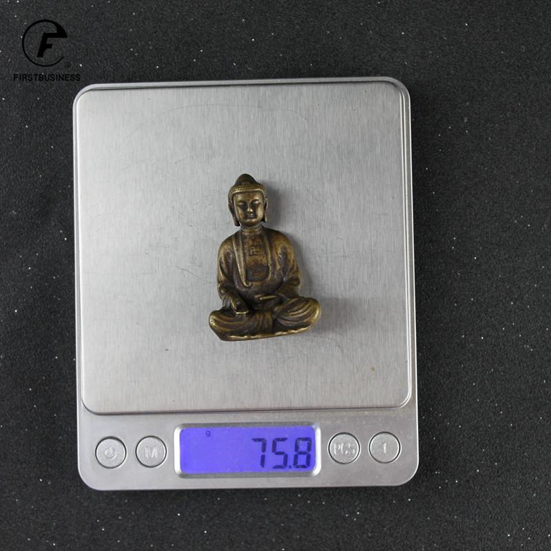 Buddha Statue retro pure copper Tathagata Sculpture Hindu Fengshui Figurine Meditation Miniature Home Decor Crafts Decorative
