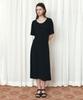 Siyajyu Sia8042 Relaxed Jersey Wrap Dress_Black