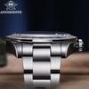 ADDIESDIVE Hot Sale GMT Quartz Watch Stainless Steel Bubble Mirror Glass BGW9 Super Luminous Men's Watches AD2035 NEW Waterproof