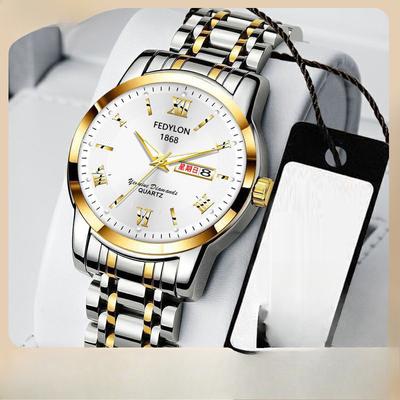 Herrenuhr Wasserdicht Schicker Stil Stilvolles Stahlarmband Lässig Modisch Angesagte Mode Automatisch Mechanisch Quarz Uhr Geschäfts-Uhr Mode-Schmuck