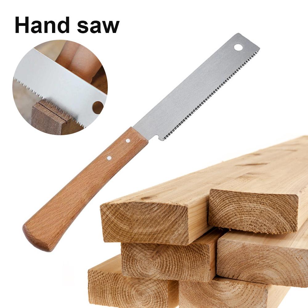 Japanese Hand Saw 12in Flush Cut Saw Stainless Steel Pull Saw Handle Teeth Handheld Trim Saw Woodworking Flush Cutting Trim Tool