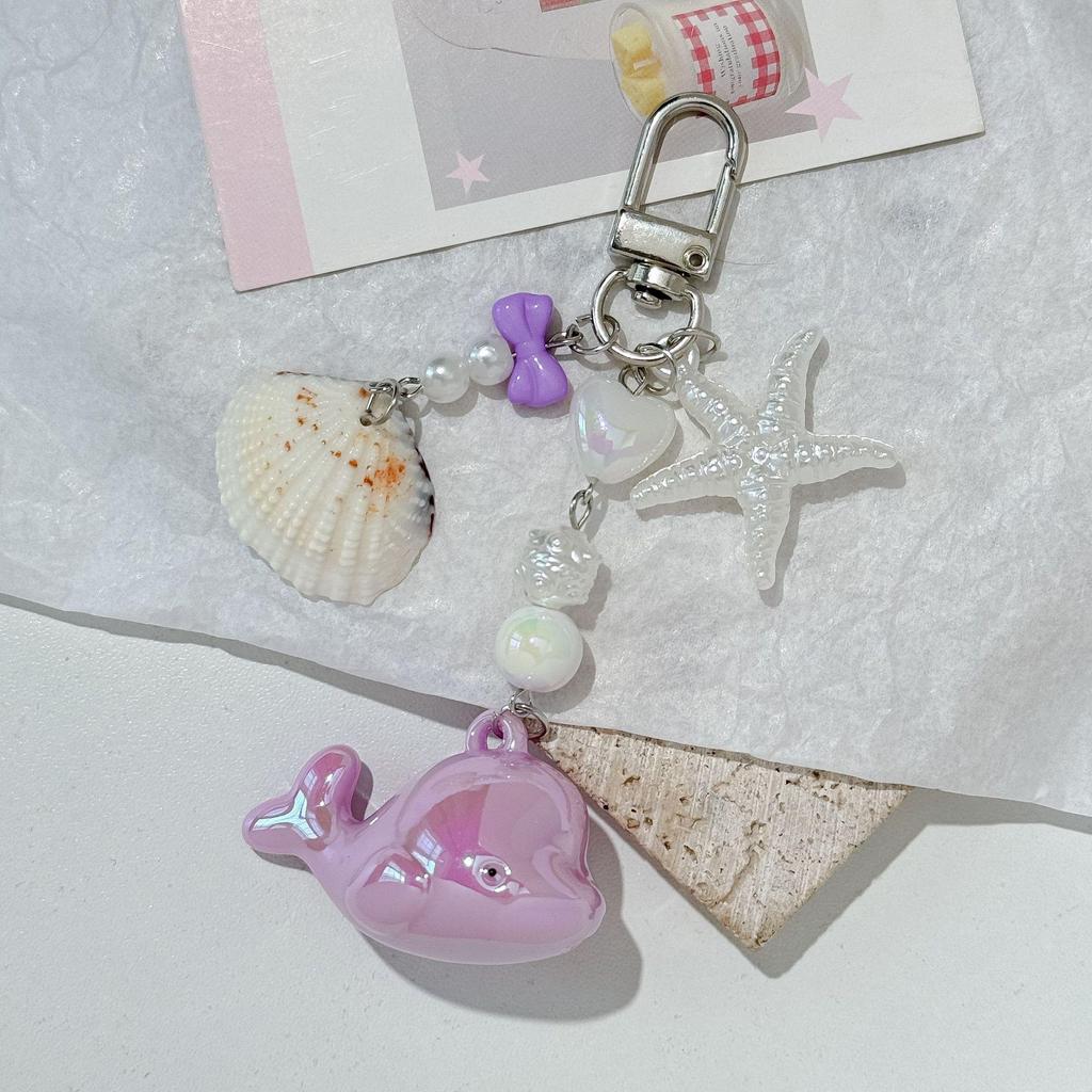 Ocean Pearls Shells Bag Pendants Bead Beads Mini Dolphin Bags Hanging Charm Bag