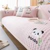 Panda Embroidery Sofa Cushion Cover Seat Cushion  All Seasons Modern Simple Anti-slip Cold Sofa Cover