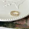 Flower Contemporary Design Adjustable Ring For Women With Gorgeous Butterfly And Dazzling Details Pearl