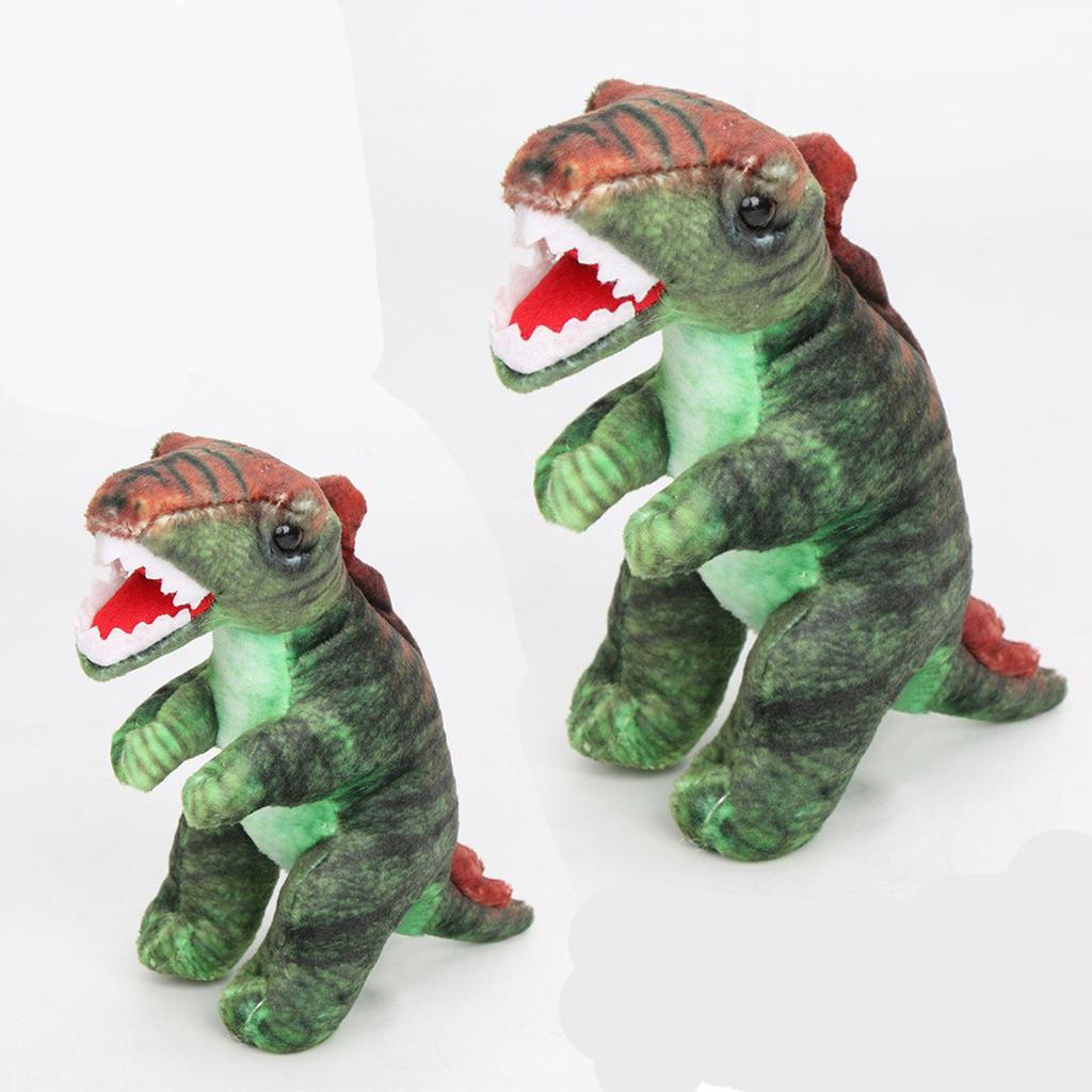 8 Zoll L T-Rex Dinosaurierspielzeug Grün Geburtstagszubehör Party Gartendeko Foto Requisite Jura-Thema Dekoration für Kinder & Erwachsene