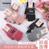 Double Gloves Deer Fleece Thickened Christmas Cold and Warm Knitted Wool Outdoor Women's Gloves Wholesale