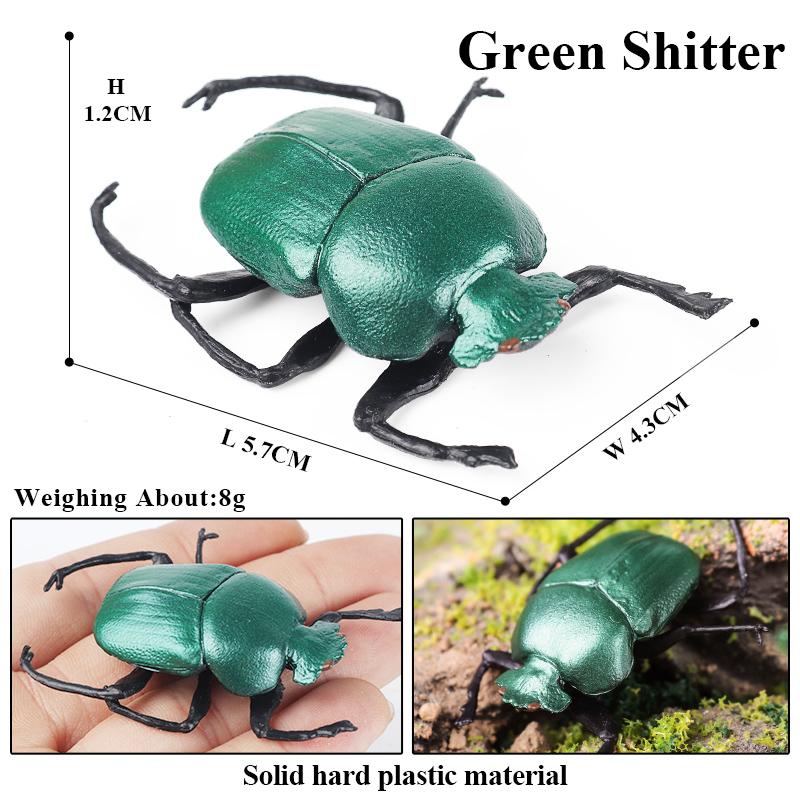 Oenux New Insect Animals Model Butterfly Bee Dragonfly Mantis Ant Snail Action Figures Jouet Collection Decor Kids Education Toy