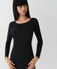 MUSINSA STANDARD WOMAN [Heat Standard] Plus Women'S Crew Neck T-Shirt_Innerwear [Black]