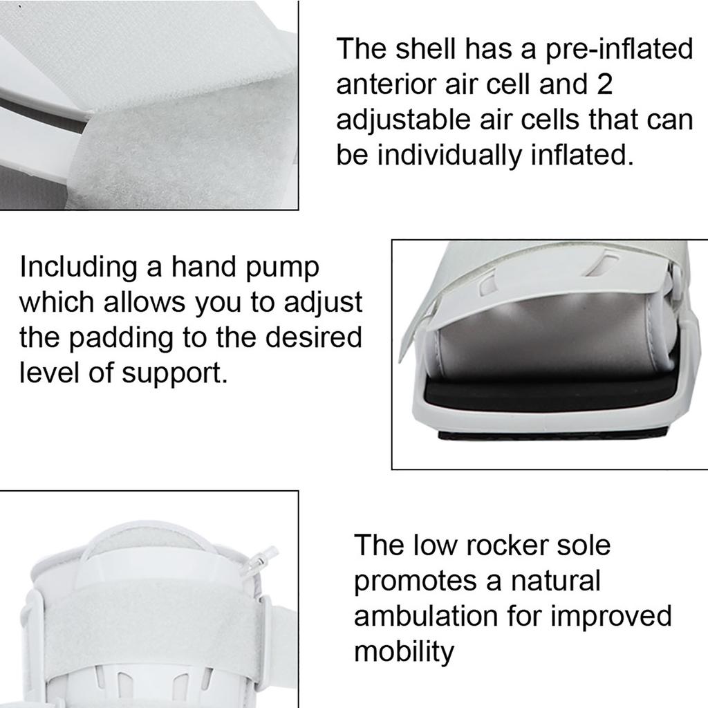 Foam Pneumatic Walking Boot Ankle Strap Support Foot Orthosis Plantar Splint Brace
