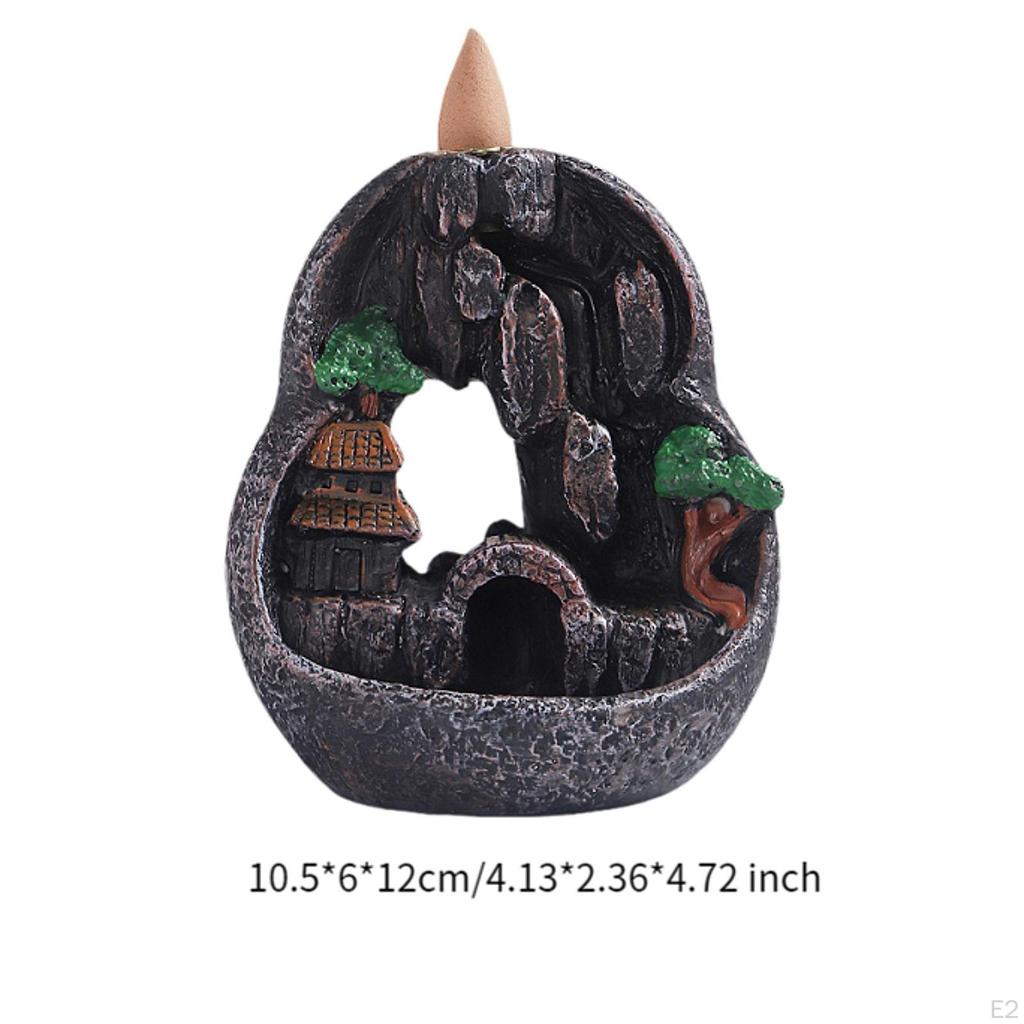 Backflow Incense Decoration Burner Handmade Creative Statue Censer for Garden Bedroom Table