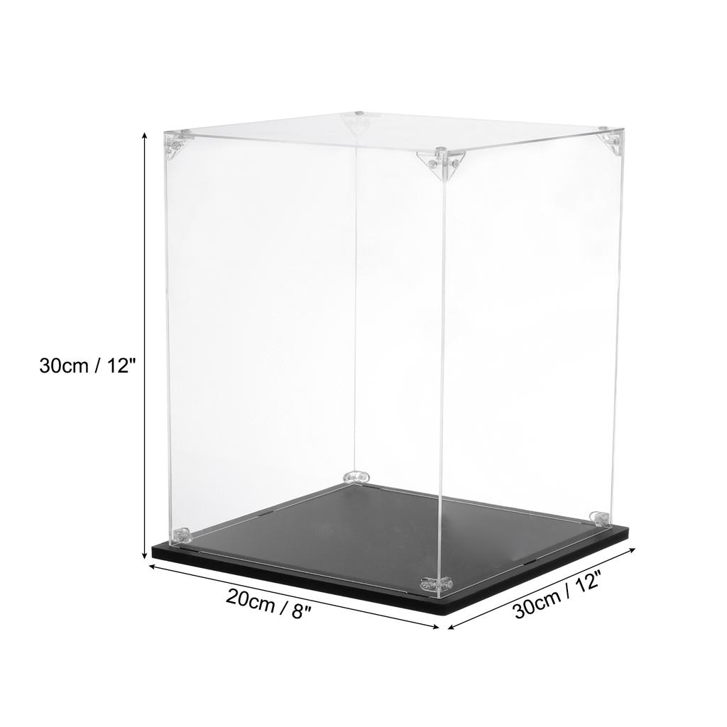 Acrylic Display Case Clear Display Box Show Case Assemble Dustproof Display Box Storage Organizer for Collectibles Action Figure
