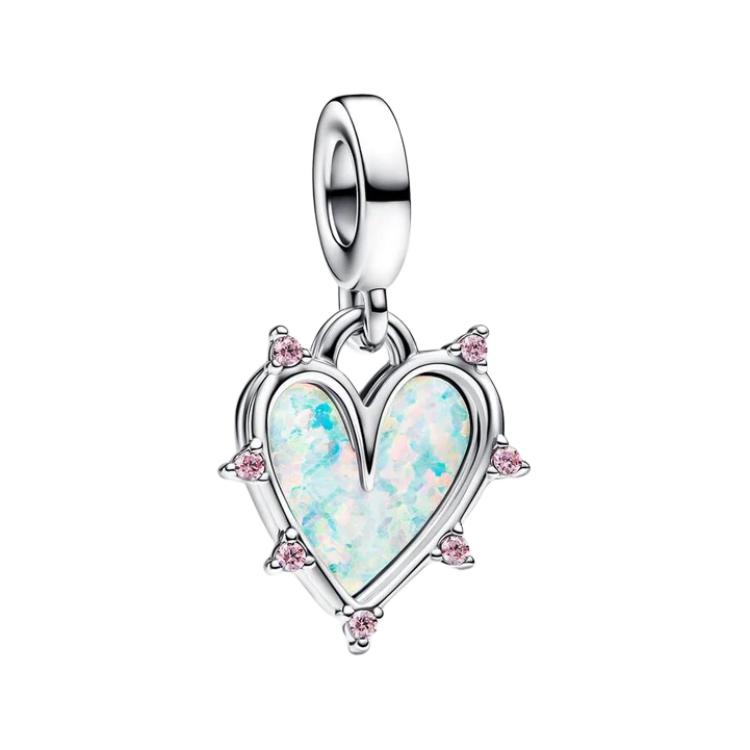 Pandora Heart Shaped Design Metal Silver Pendant Women pendant 793434C01 Box