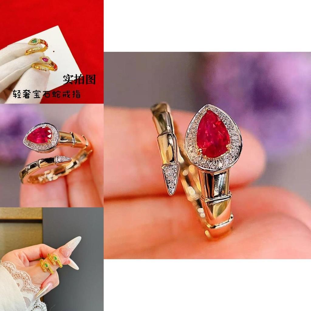 Minimalist Adjustable Snake Ring For Women In Rich Gold Plated Copper With Vibrant Gemstone Options For Spring Fashion