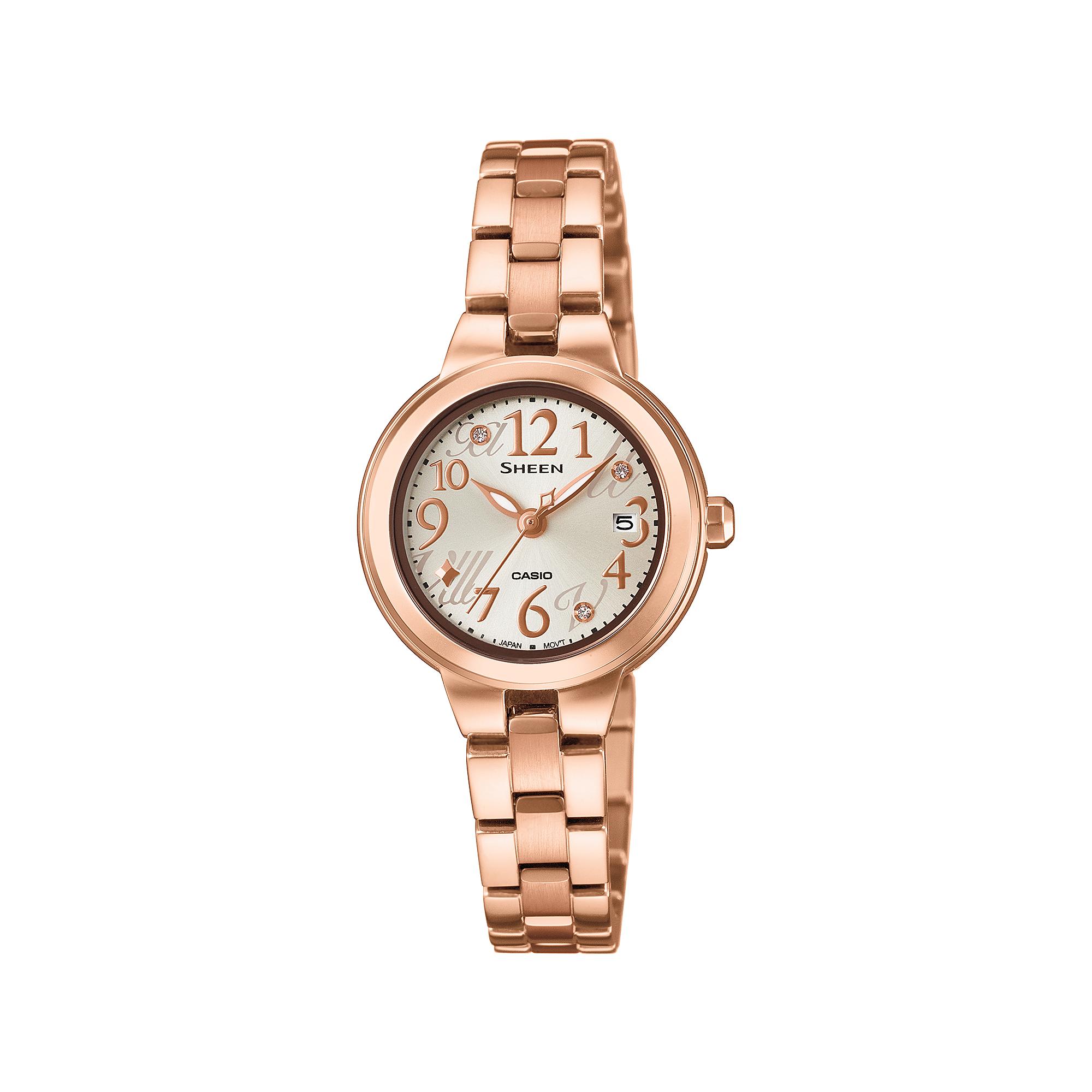 Casio Sheen Women s Analog Quartz Watch SHE-4043PG-9A золотой