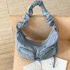New Shoulder Bag Fashionable Pleated Nylon Cloth Dumpling Bag Women Large Capacity Casual Versatile Messenger Bag Women