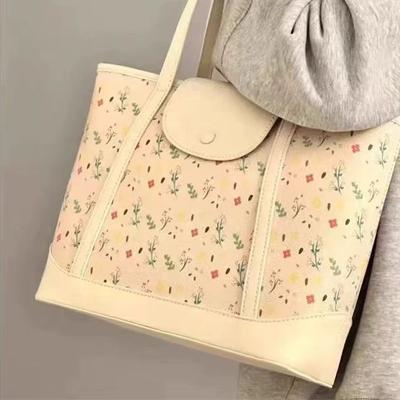 Niche Design Floral High-end Single Shoulder Large Bag, New Large-capacity Bag, Commuter Mail