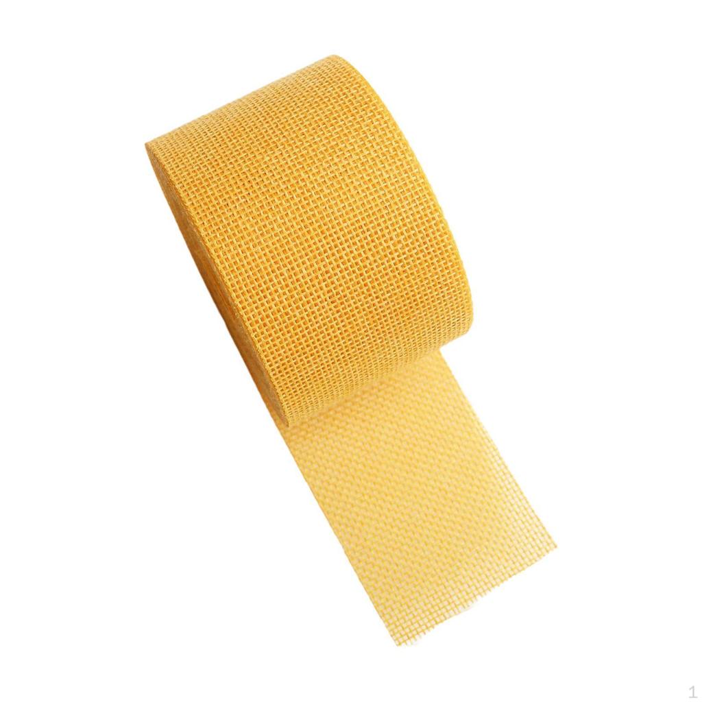 Burlap Ribbon Christmas DIY Decorative Faux Linen Imitation Wired for