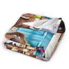 The Secret Life of Pet Flannel Blankets Winter Movie Soft Warm Bedding Throws for Girls Boys Living Room Aesthetic Bedspread