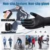 Outdoor Cycling Gloves for Men and Women Winter Warmth and Anti Slip Touch Screen Gloves Portable Pocket Skiing Waterproof Glove