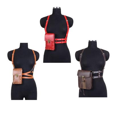 Renaissances Vikinges Costume Accessories,Medieval Pirate Bag Waist Harness Belt Halloween Renaissances Cosplay Costume
