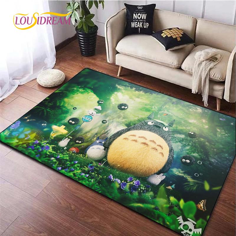 Cute Cartoon Anime Carpet for Living Room Bedroom Rug Kitchen Kids Unslip Floor Mat Birthday Gift Photography Props Tintines Rug