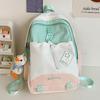 School bag children, elementary school students, girls, junior high school students, cute high school, high value, contrasting color backpack